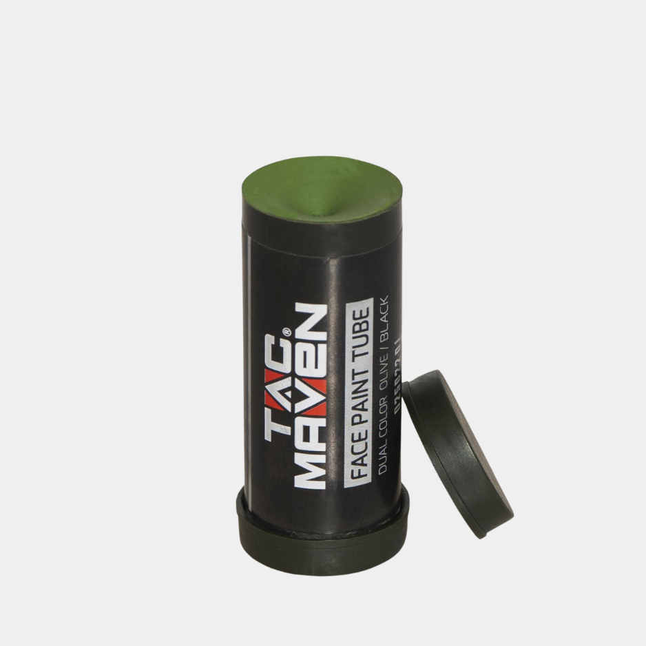 Dual-Color Tube Face Paint - Olive & Brown