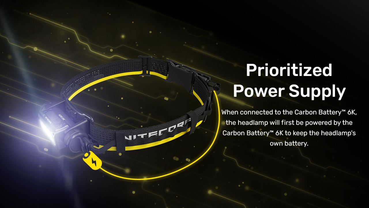 Nitecore® Carbon Battery™ 6K lisaaku pealambile