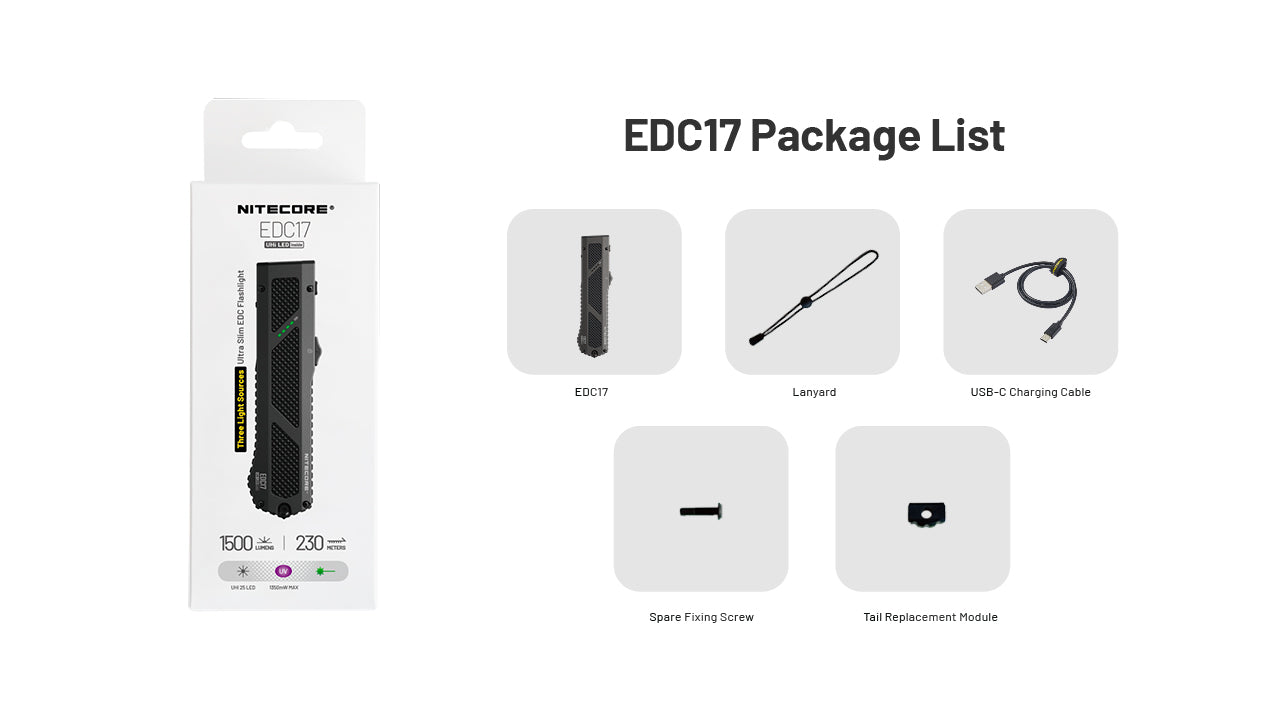 Nitecore® EDC17 taskulamp