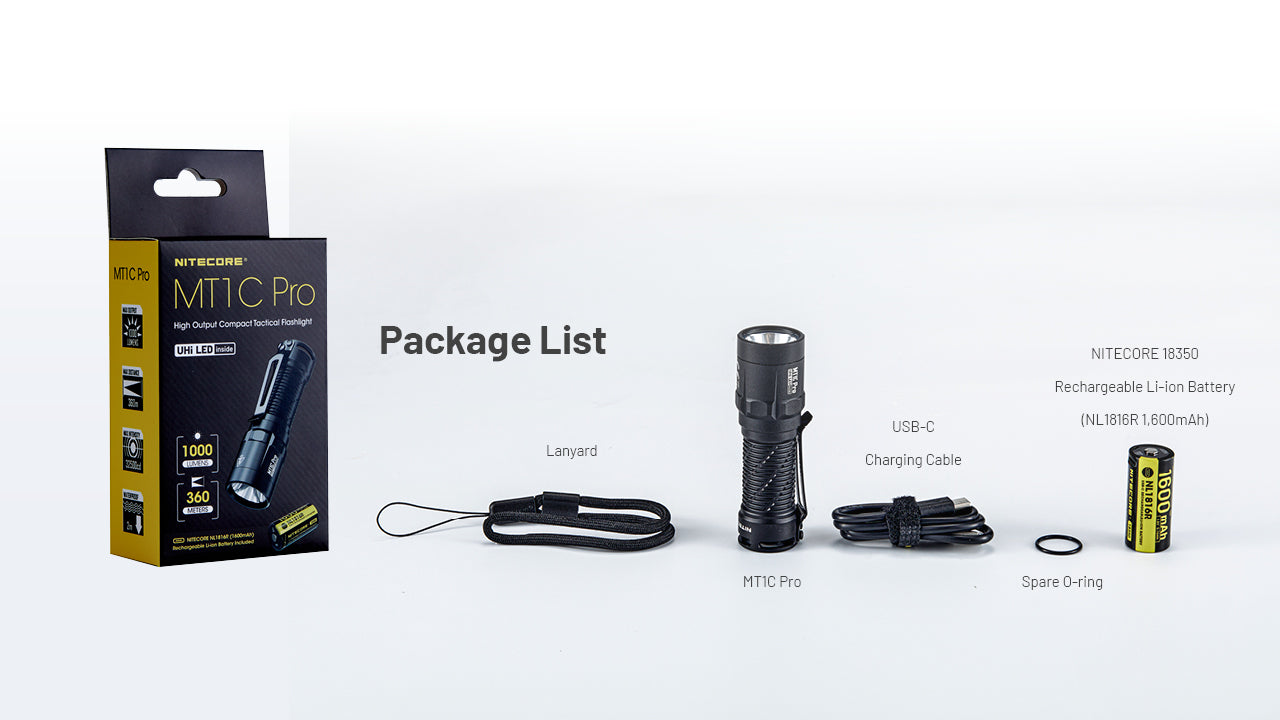 Nitecore® MT1C Pro taskulamp