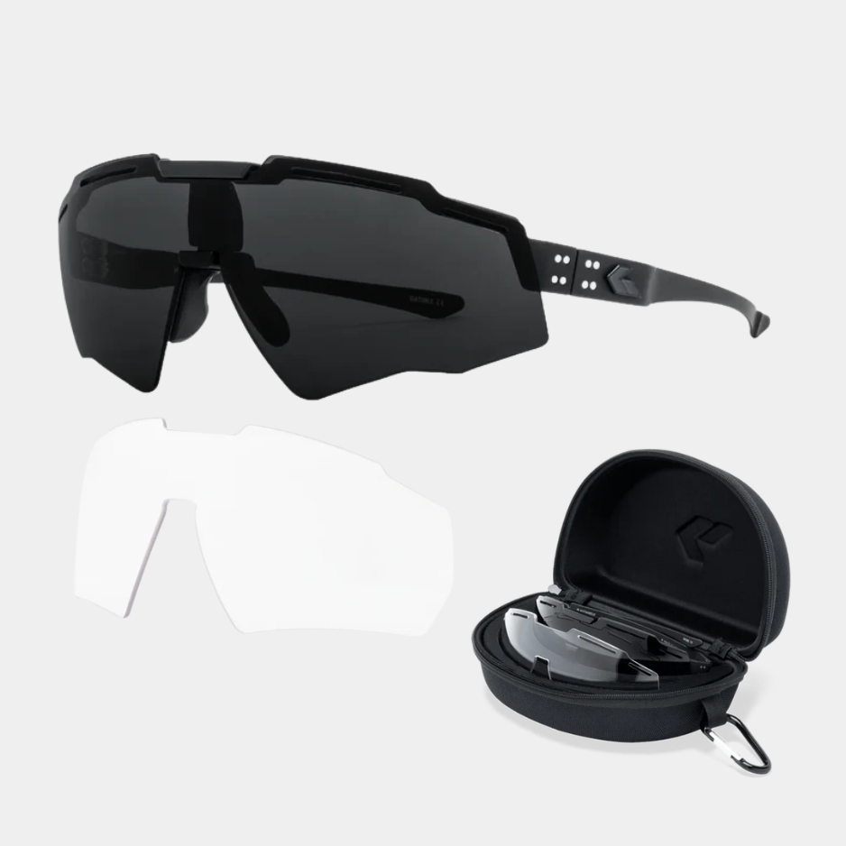 BLASTSHIELD B2 MILSPEC BALLISTIC GLASSES BUNDLE - BLACK CERAKOTE® FRAME