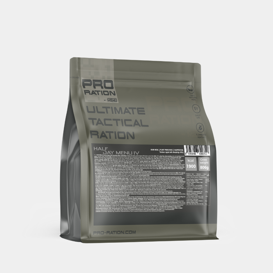 PRO-RATION Ultimate Tactical Ration Half Day | 12h Meal Pack | Tactical ...
