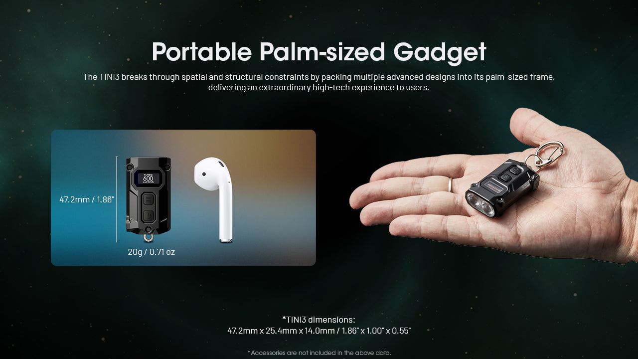 Nitecore® TINI3 Keychain Flashlight